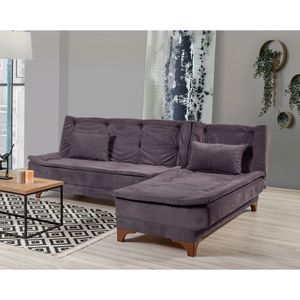 Kelebek Corner Right - Anthracite Anthracite Corner Sofa-Bed