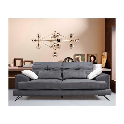 Atelier Del Sofa Frido Dvosjed Antracit Sofa sa 2 Mesta slika 1