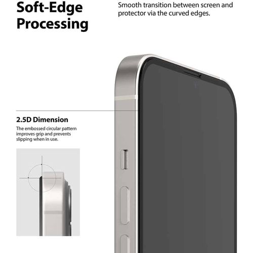 Ringke Invisible Defender ID Full Glass kaljeno staklo puna pokrivenost s okvirom za iPhone 13 mini slika 4