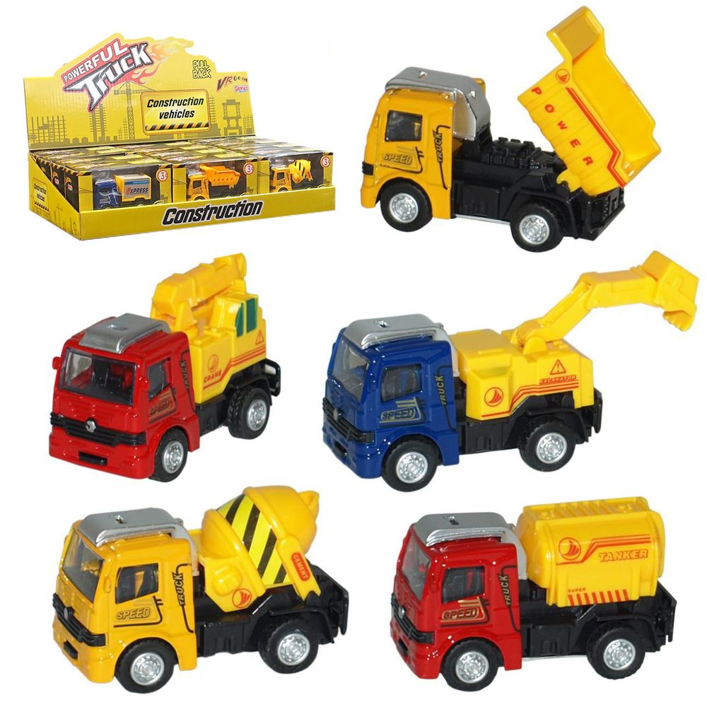 Građevinski kamion DIE-CAST Pull Back, sorto slika 2
