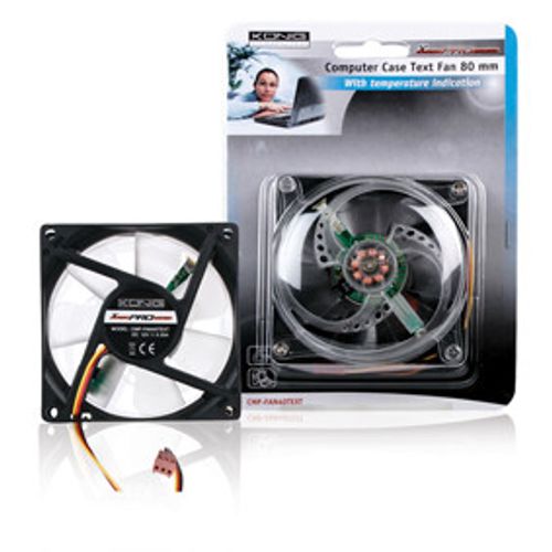 Ventilator NEDIS, CMP-FAN40TEXT, za PC, 80mm slika 1