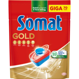 Somat Gold tablete za strojno pranje posuđa 70kom, xxl