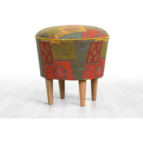 Rug v2 - Multicolor Multicolor Pouffe slika 1