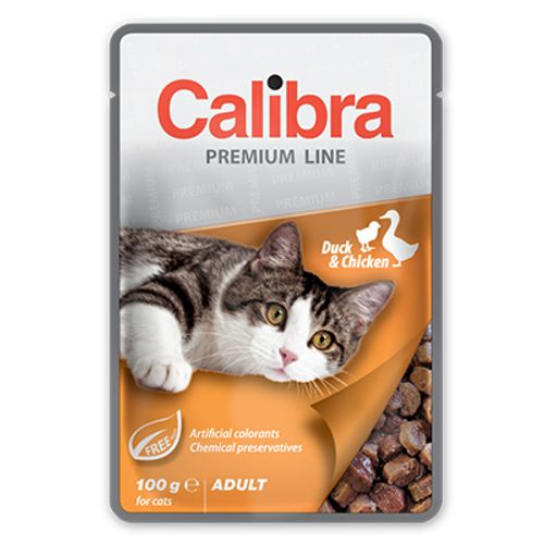 Calibra Cat Adult Kesica Pačetina i Piletina, hrana za mačke 100g slika 1