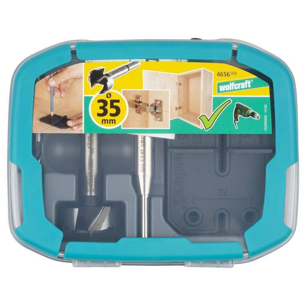 Wolfcraft Set Za Montažu Šarki fi 35 mm / 5 dijelni - 4656000 slika 10