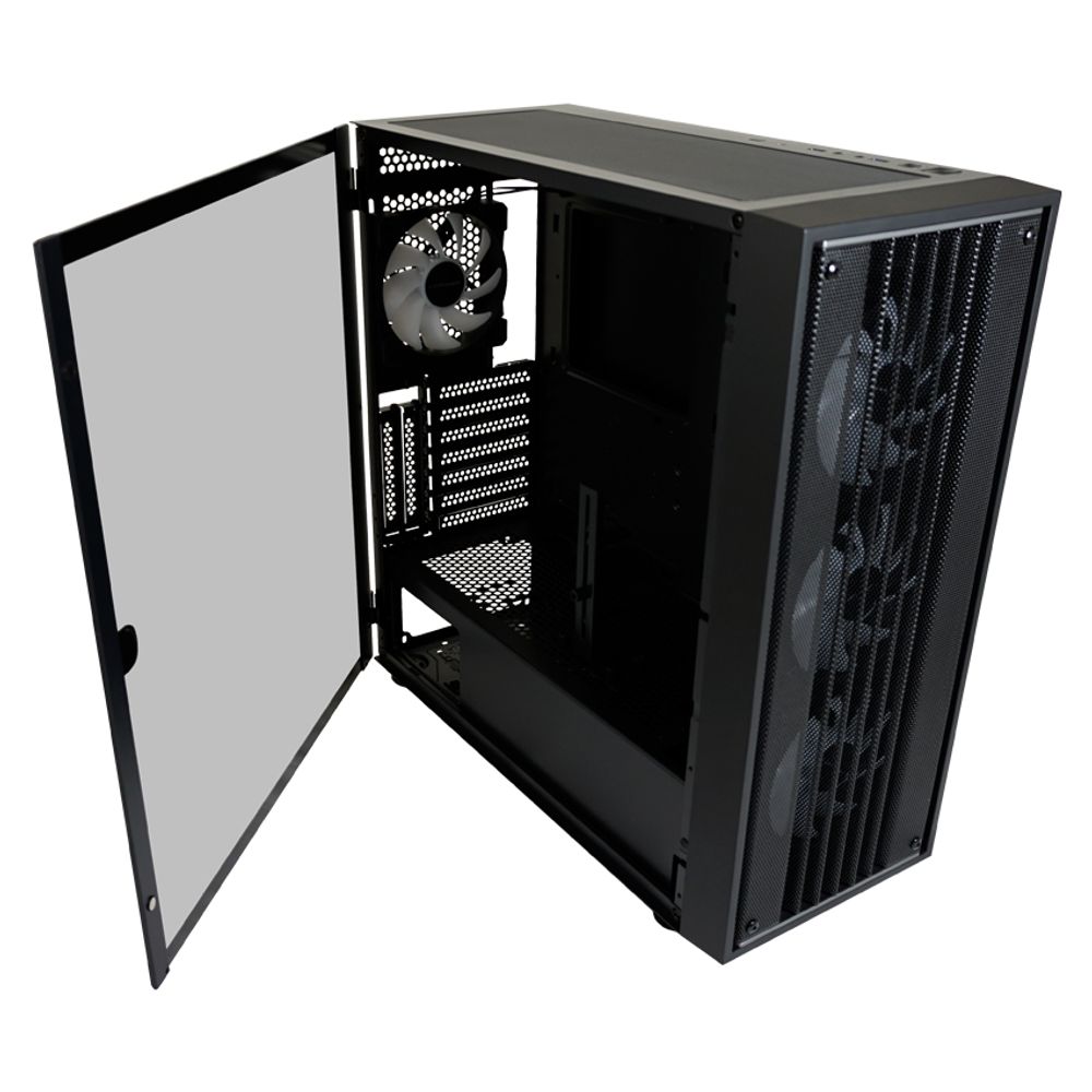 LC-Power Case Gaming 810BE-ATX, ATX, Micro ATX, MiniITX4x 120mm ARGB fans, tempered glass slika 5