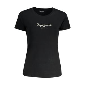 PEPE JEANS WOMEN'S SHORT SLEEVE T-SHIRT BLACK