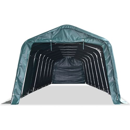 Uklonjivi šator za stoku PVC 550 g/m² 3,3 x 12,8 m tamnozeleni slika 13