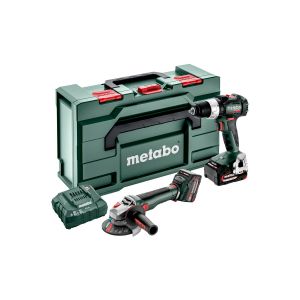 Metabo kombinirani set 18V 2.9.4 (BS 18 LT BL + WB 18 LT BL 11-125 Quick) s 2x5,2Ah baterijama i MetaBOX