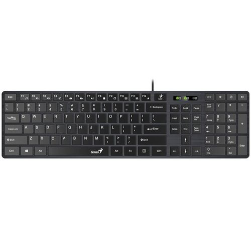 GENIUS SlimStar C126 USB YU crna tastatura+ USB crni miš slika 4