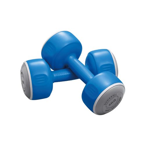 2 x 4 kg dumbbell set - PLAVA slika 1