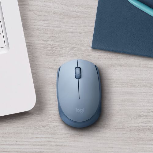 Logitech M171 Wireless Mouse - Blue Gray slika 2