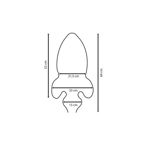 Opviq Dekorativna zidna led rasvjeta Rocket - Medium - White slika 7