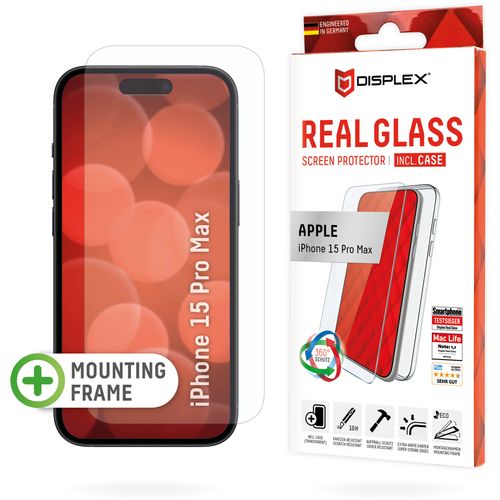 DISPLEX Zaštitno staklo + maskica Real Glass 2D + Case za iPhone 15 Pro Max slika 12