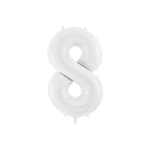 FB130-8 Folijski balon 8 Bijeli 86cm