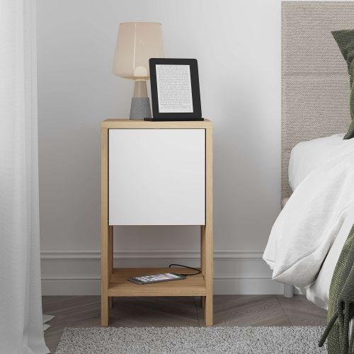 Ema - Sapphire Oak, White Sapphire Oak
White Nightstand slika 2