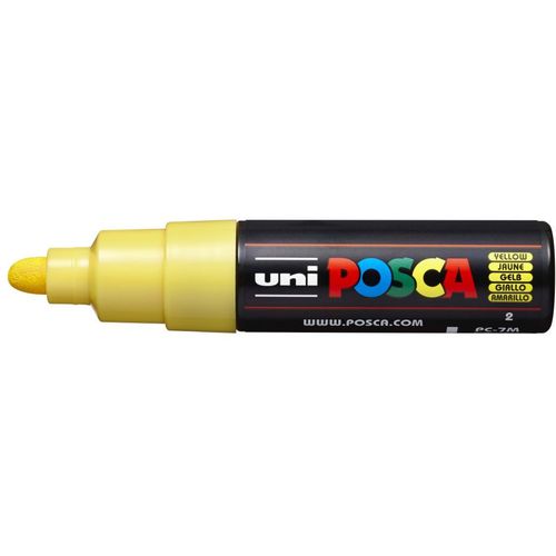 UNI POSCA marker pc-7m žuti slika 1