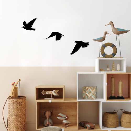 Birds - 477 Black Decorative Metal Wall Accessory slika 3