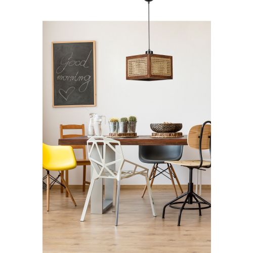 Kumsal Büyük Tekli Ceviz Rattan Avize Rattan
Walnut Chandelier slika 1