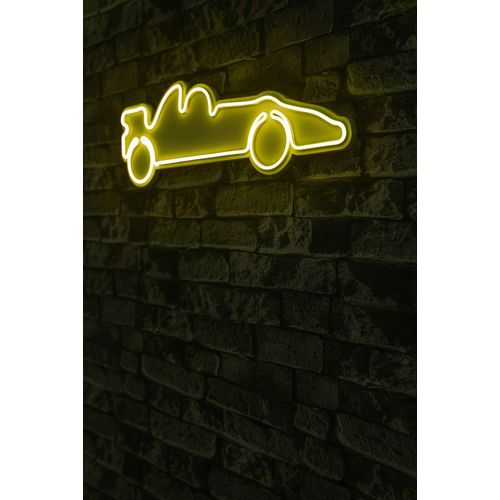 Wallity Ukrasna plastična LED rasvjeta, Formula 1 Race Car - Yellow slika 9