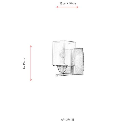 Opviq Zidna svjetiljka, AP-1374-1E slika 4