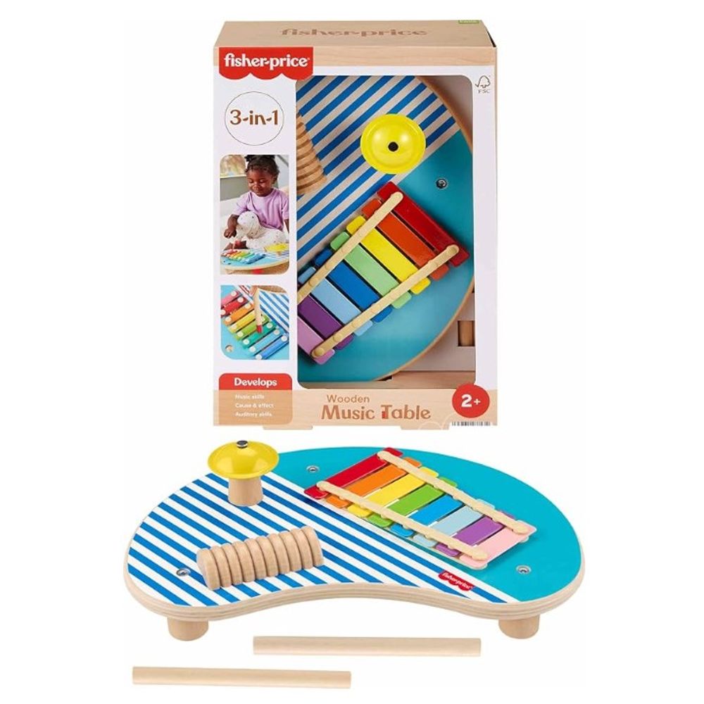 Fisher Price HXT91 Drveni muzički stolić slika 1