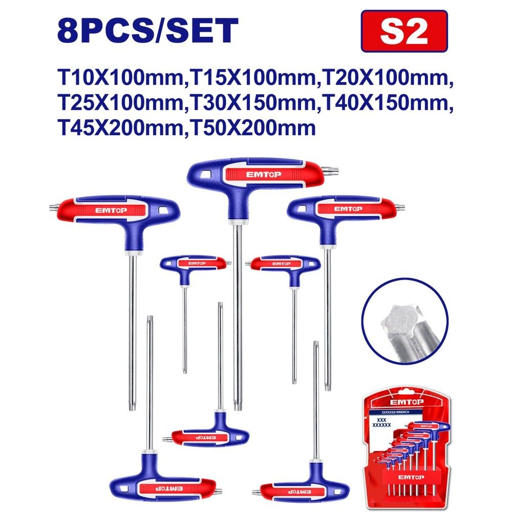 Set  T-torx ključeva (8 komada) ETHW6063 slika 1