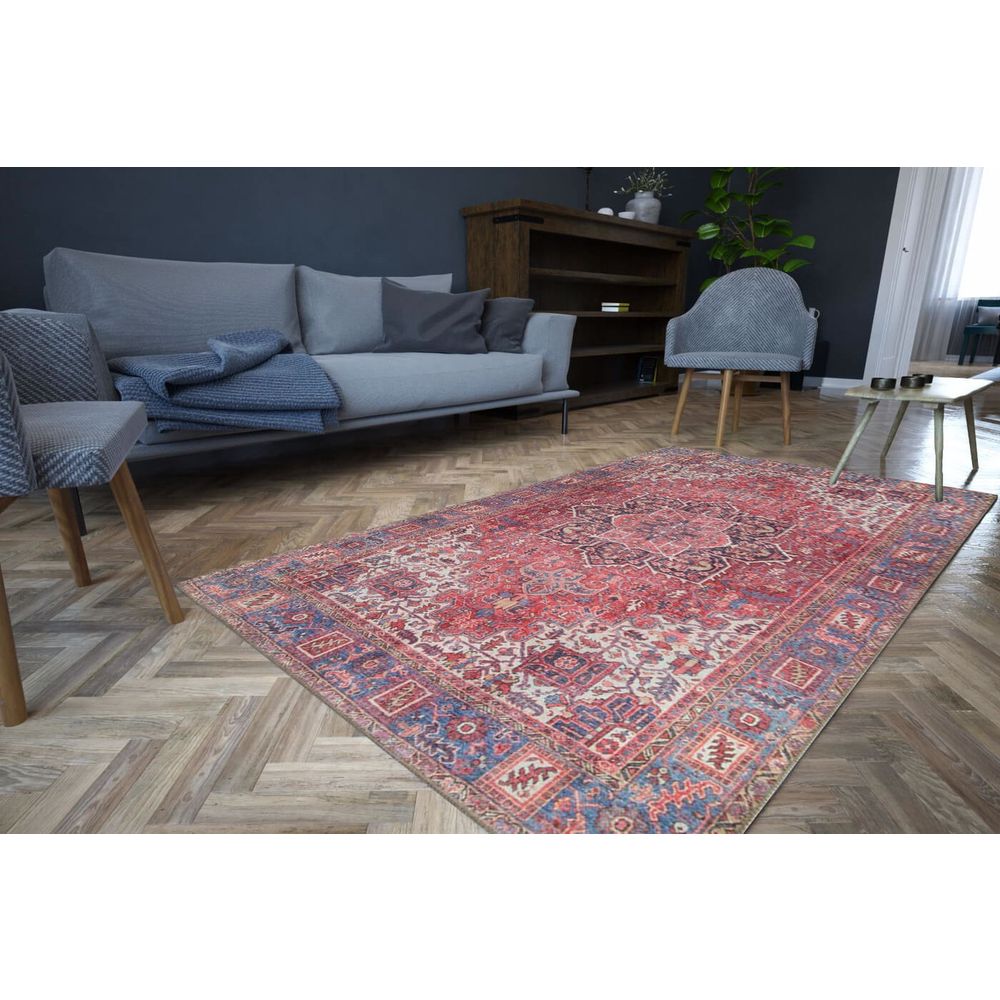 Soul Chenille - Rustični Višebojni Tepih AL 123 (140 x 190 cm) slika 1