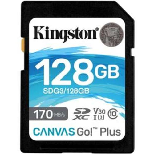 Kingston SDG3/128GB 128GB SDXC, Canvas Go! UHS-1 U3 V30, up to 170MB/s read and 90MB/s write, 4K2K slika 1