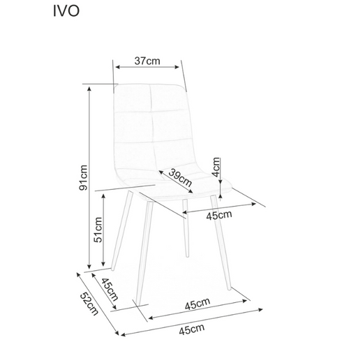 Stolica IVO - Tkanina slika 2