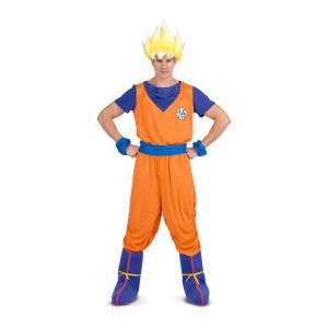 Svečana odjeća za odrasle My Other Me Goku Dragon Ball Plava Oranžna XL