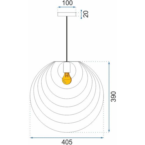 TOOLIGHT GEOMETRIJSKA STROPNA SVJETILJKA CRNA APP426-1CP slika 14