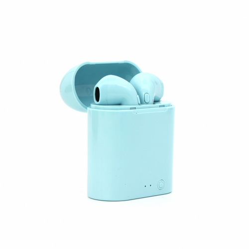 Bluetooth slusalice Airpods i7 mini svetlo plava HQ slika 1