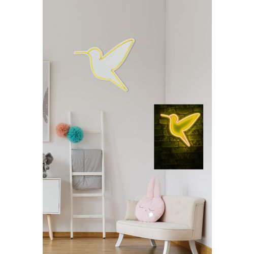 Wallity Ukrasna plastična LED rasvjeta, Little Bird - Yellow slika 11