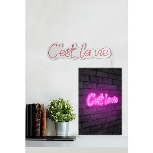 Wallity Ukrasna plastična LED rasvjeta, C'est La Vie - Pink slika 13