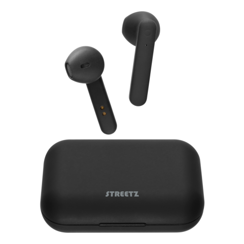 STREETZ T110 True Wireless Stereo slušalice s kućištem za punjenje, polu-in-ear, BT 5, mat crne slika 1