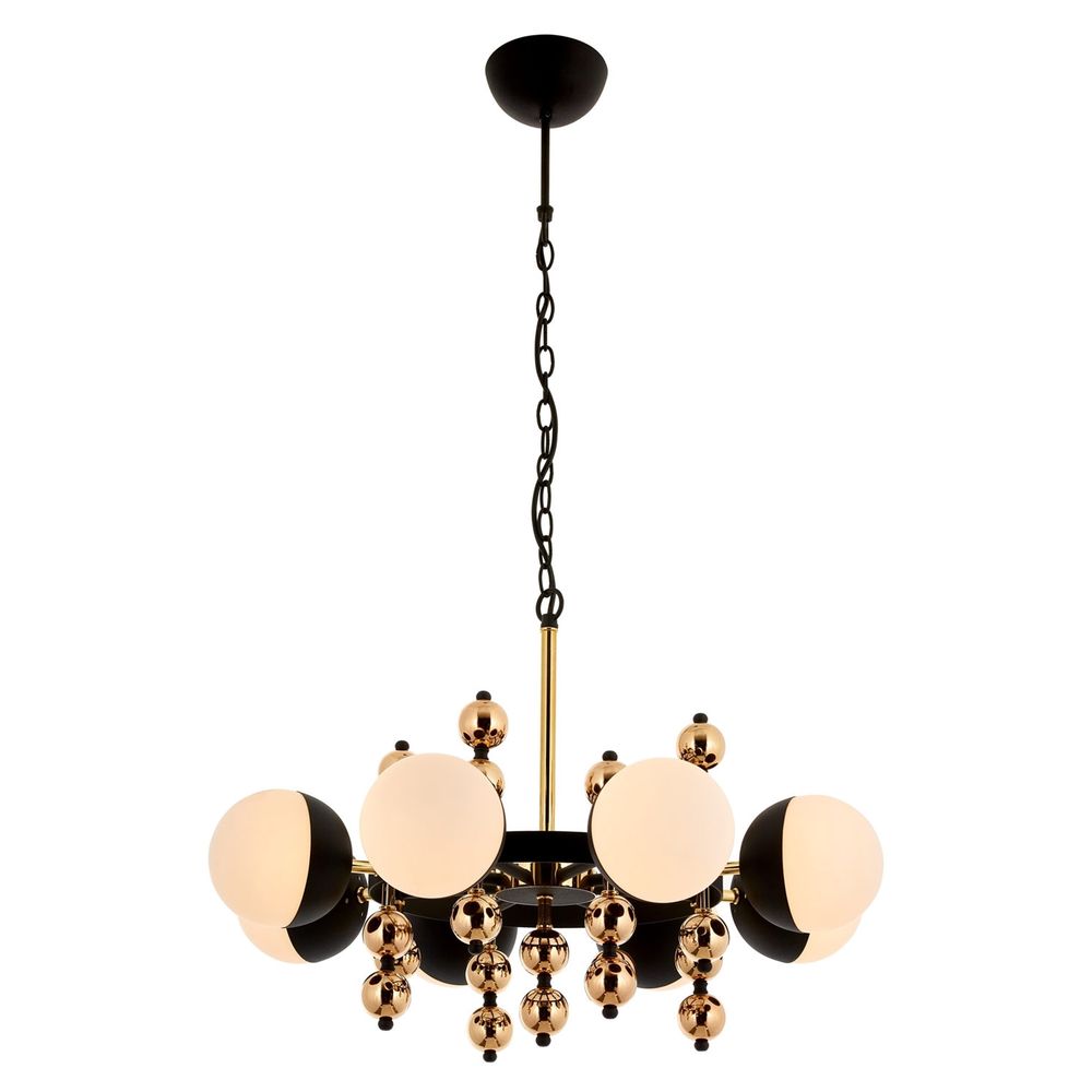 Luster Av-4322-8S u Crno-Zlatnoj Boji slika 1