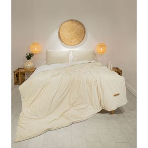 Linda - Cream Cream Double Quilt Cover Set