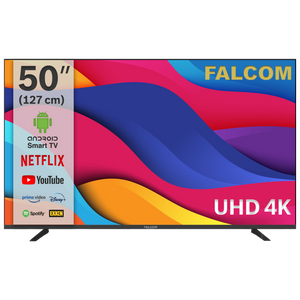 Falcom Smart LED TV @ Android 50", 4K, DVB-S2/T2/C, HDMI, WiFi - TV-50LTF022SM