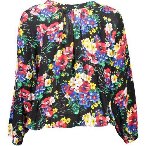 DESIGUAL WOMEN'S LONG SLEEVE T-SHIRT BLACK slika 3