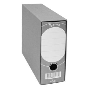 Registrator A5-80 kutija OPTIMA SILVER široki sivi