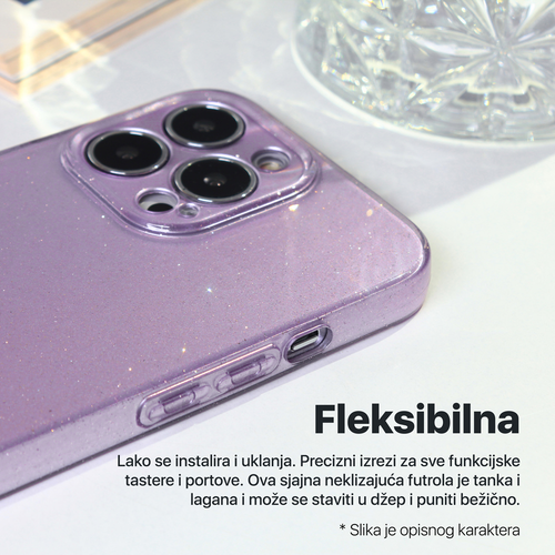 Torbica Sparkle Dust za Honor 90 ljubicasta slika 4