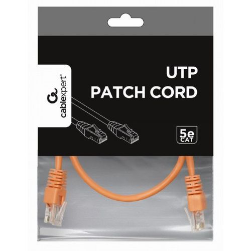 PP12-0.25M/O Gembird Mrezni kabl, CAT5e UTP Patch cord 0.25m orange slika 3