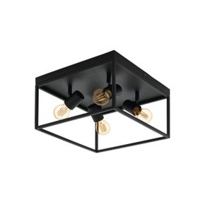 Eglo Silentina Stropna Lampa - Crna, E27