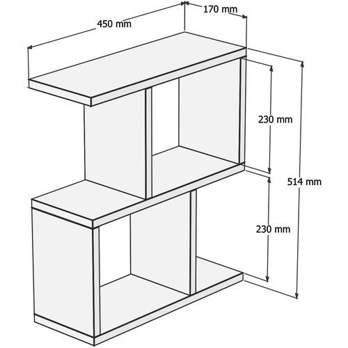 Zet - Walnut Walnut Side Table slika 4