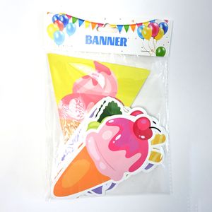 Baner Happy Birthday 2.5m ICE CREAM