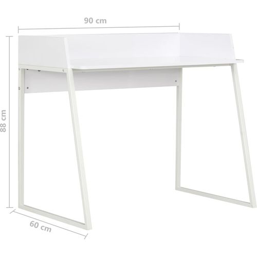 Radni stol bijeli 90 x 60 x 88 cm slika 24