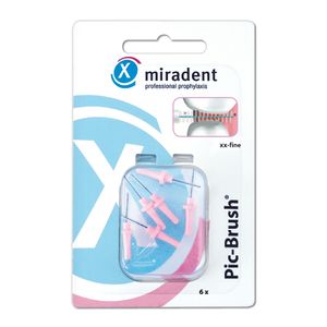 Miradent Pic-Brush, refill kit, pink 6er