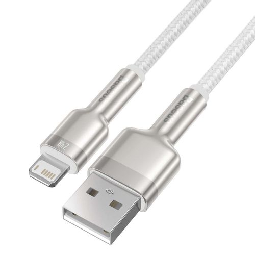 USB kabel za Lightning Baseus Cafule 2.4A 1m (bijeli) slika 4