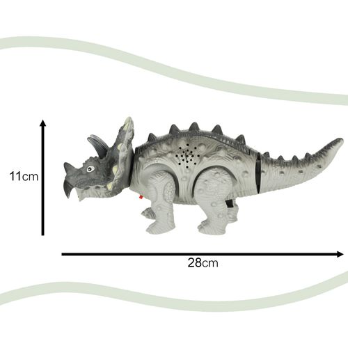 Triceratops na daljinsko upravljanje sivi slika 3